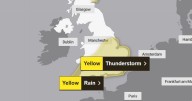 Full list of UK areas impacted by Met Office thunderstorm and rain warnings this week