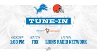 Lions vs. Browns: How to watch, listen and follow