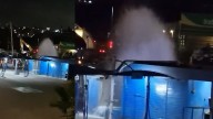 Nueva fuga de agua a unos metros de la reparación del acueducto Florido