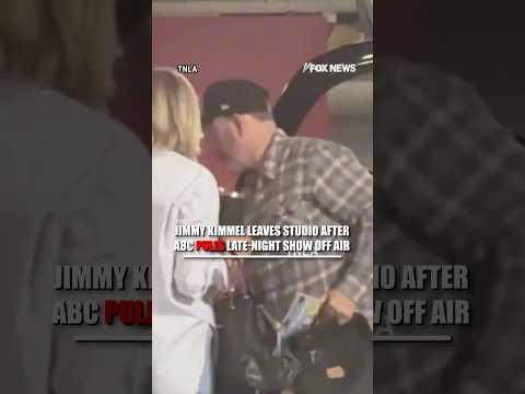 SEE IT: Jimmy Kimmel SPOTTED leaving studio after show pulled #shorts #us #news