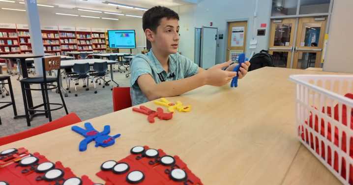 FCPS students create 3D-printed fidgets to help firefighters assist people with sensory processing disorders