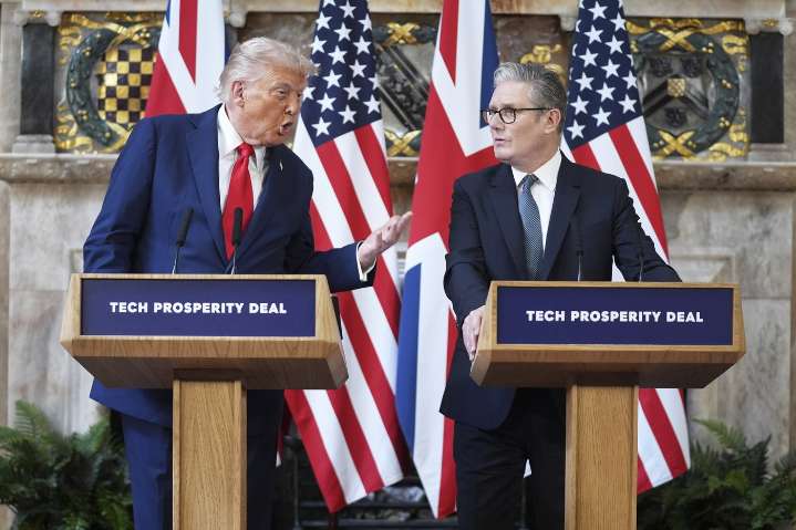 Trump wraps up UK state visit with gratitude for his hosts while largely sidestepping tough issues