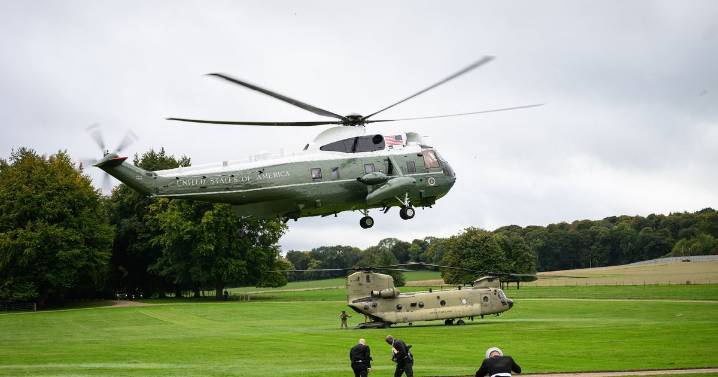 Donald Trump's helicopter forced to make emergency landing in the UK