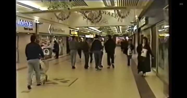 Vintage footage of the 90's shows unrecognisable West Lothian shopping centre