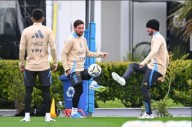 La Argentina se entrenó pensando en Venezuela