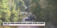Accident closes road in Monson
