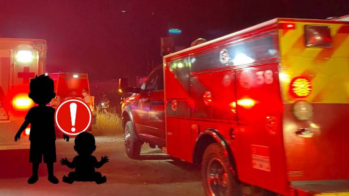 Hermanitos, de 2 años y 10 meses, resultaron con quemaduras tras incendio en su domicilio