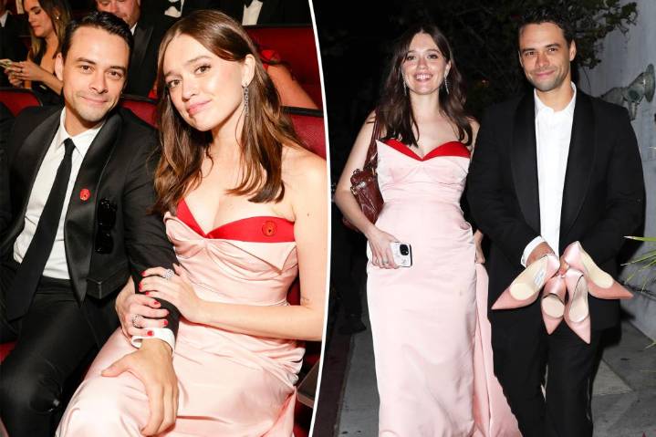 Aimee Lou Wood confirms romance with 'Film Club' co-star Adam Long at Emmys 2025