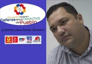 Organizaciones del "Encuentro en Defensa de los Derechos del Pueblo" exigen libertad e integridad de Daniel Romero
