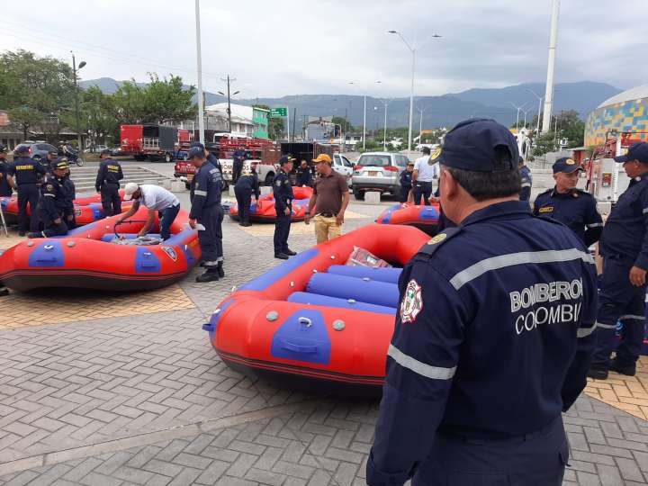 Gobernación aportó 25 botes de rescate acuático a los bomberos del Meta