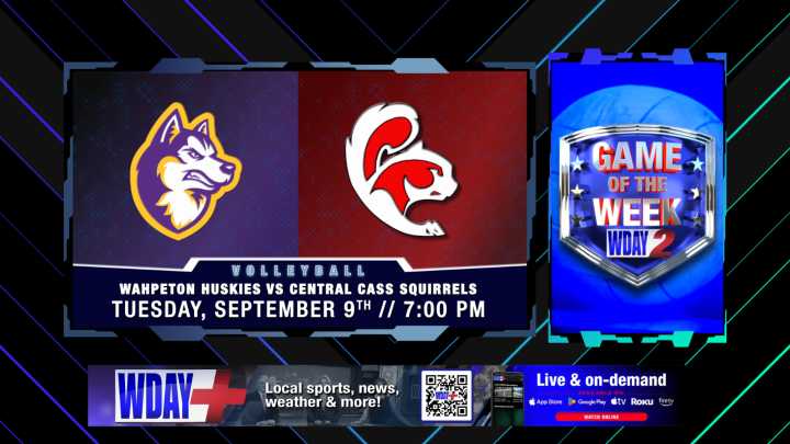 Live at 7 p.m.: Wahpeton Huskies vs. Central Cass Squirrels in high school volleyball