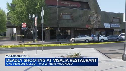 Shooting at Visalia restaurant leaves one dead, two hospitalized, police say