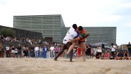 La Lucha canaria, protagonista de una exhibición sin precedentes en el Festival de San Sebastián