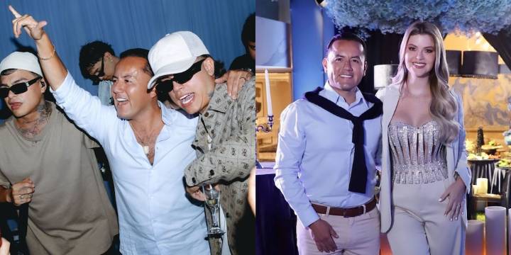 Richard Acuña celebró a lo grande sus 41 años con Brunella Horna y el grupo argentino ‘La T y La M’