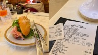 Fue a la Confitería La Ideal, pidió dos capuchinos, un alfajor y un sándwich: mostró el ticket final
