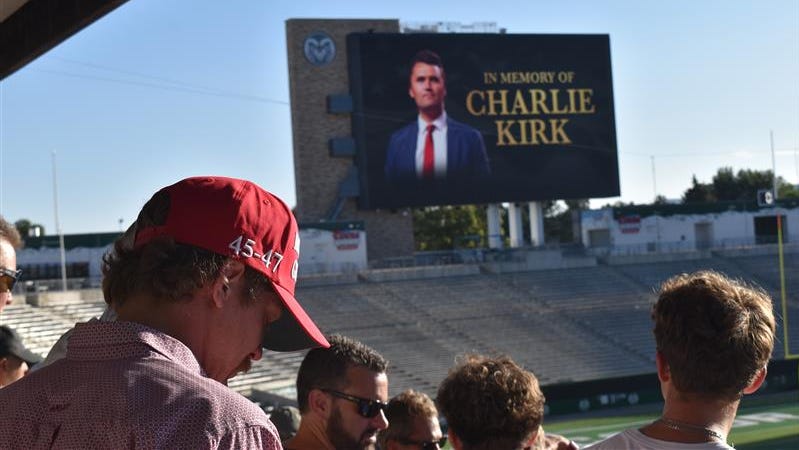 Charlie Kirk vigil at Colorado State seen in photos