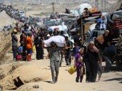 Palestinians flee as Israel strikes Gaza City with ‘unprecedented force’
