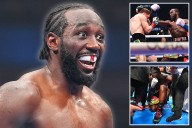Terence Crawford breaks down in tears after BEATING Canelo Alvarez to make history by winning super