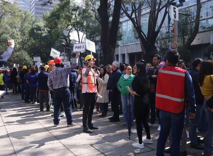 Fortalece IMSS cultura de autoprotección con 14 mil simulacros en sus inmuebles 