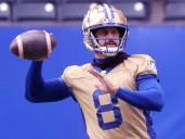 Bombers' Collaros remains sidelined with head injury