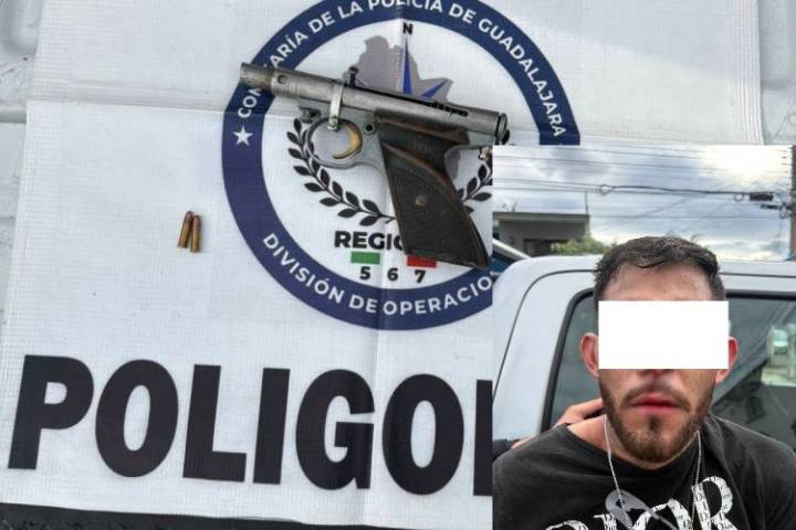 Detienen a hombre tras robar motocicleta y disparar a una persona