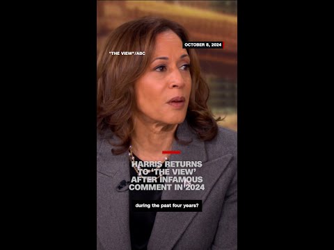 Harris returns to ‘The View’ after infamous comment in 2024