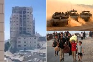Israel bombs Hamas operatives in another Gaza City high-rise attack, as thousands of Palestinians flee