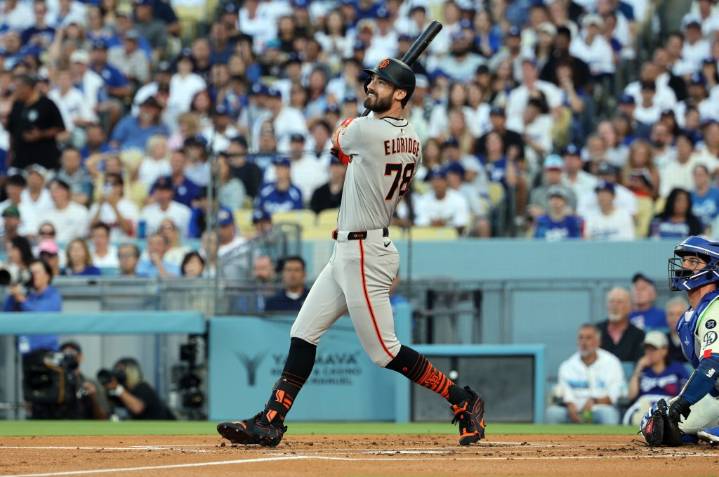 Eldridge records first hit, RBIs but SF Giants can’t protect lead in loss to Dodgers
