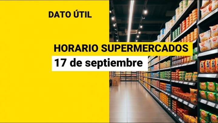 ¿A qué hora cierran los supermercados este 17 de septiembre?