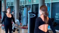 Cami Homs mostró su entrenamiento de sentadillas con pesas en pleno embarazo: el video