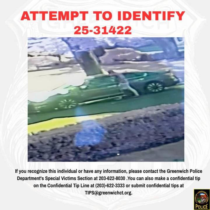 Greenwich Police Department Seeks Public Assistance in Ongoing Investigation of Inappropriate Touching Incident
