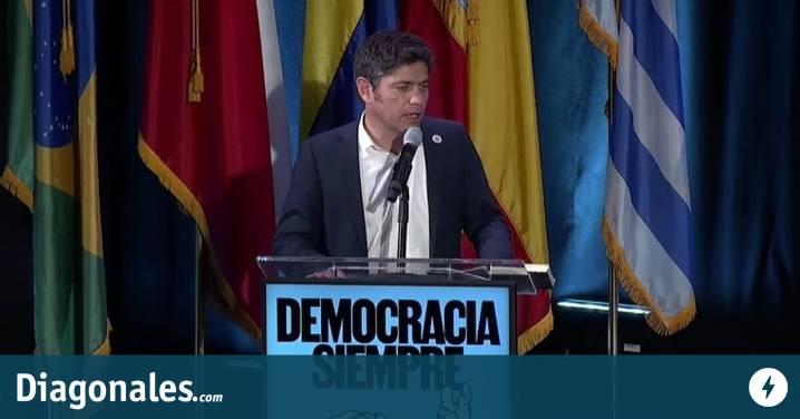 Kicillof en EEUU: "La Argentina de Milei es una vergüenza nacional"