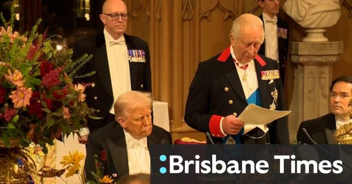 King Charles III makes speech at state banquet for Donald Trump