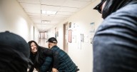 ICE officer caught on video pushing woman is placed on leave