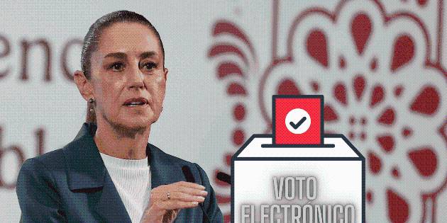 ¿Voto electrónico en elecciones? Sheinbaum opina sobre esta posibilidad