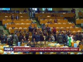 Delegates walk out as Netanyahu addresses UN