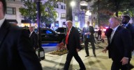 Trump greeted by protesters in D.C. restaurant where he had dinner but cheers outside