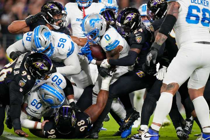 Detroit’s OL wasn’t just better in Baltimore. It was on another level.