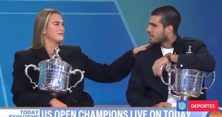 Sabalenka confundió a Alcaraz con Sinner durante programa en vivo: "Es la mayor cagada de mi vida"