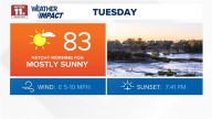 Warm, dry weather continues with foggy mornings