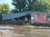 Video.- Ríos desbordados y viviendas derribadas por tormenta en Namiquipa