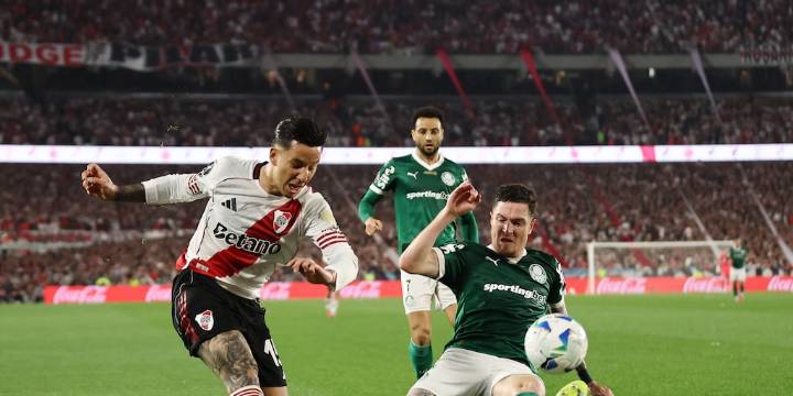 Se confirmó la lesión que sufrió Driussi en el choque entre River y Palmeiras: cuánto tiempo estará inactivo