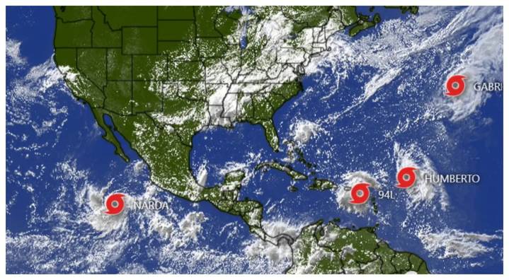 Se forma tormenta tropical “Humberto” en el Atlántico; por ahora no representa peligro para México