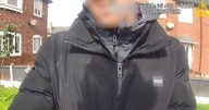 Suspected fake food delivery man found hiding behind bin