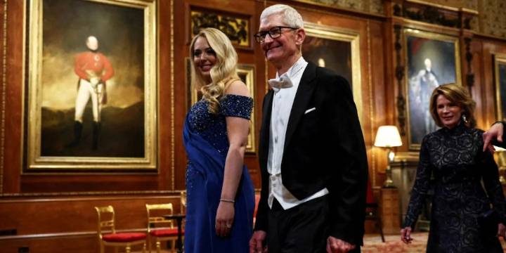 Tim Cook, Jensen Huang y los líderes de las ‘big tech’ que acompañaron a Trump en el banquete real