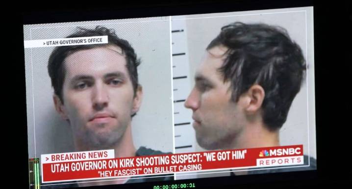 Tyler Robinson, acusado de asesinar a Charlie Kirk, de 22 años y residente de Utah 