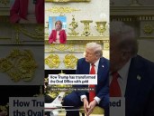 How Trump has transformed the Oval Office with gold