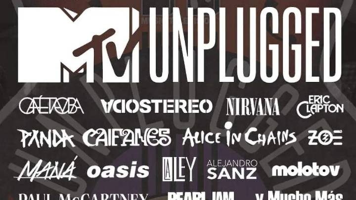 Celebrarán tributo a los MTV Unplugged con homenajes a Nirvana, Soda Stereo, Zoé y más