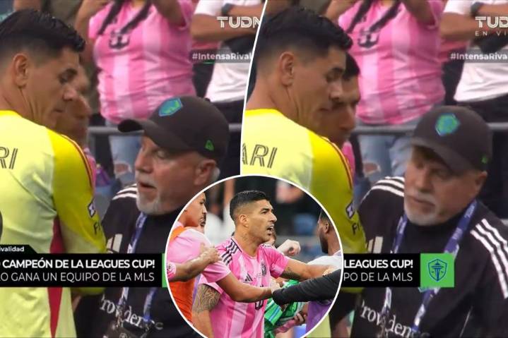 Miami's Luis Suárez spits on Seattle staffer amid postgame brawl