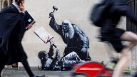 Banksy mural depicting judge beating protester will be removed from London court wall